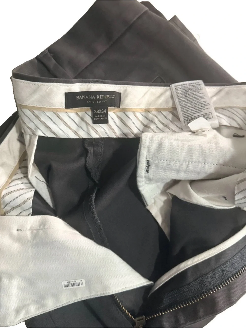 Banana Republic Men's Dark Gray Straight Chinos